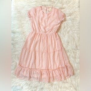 Adorable Pink Kids Casual Dress